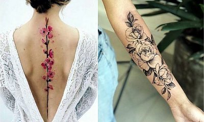 Tatuaże kwiaty - 20 niebanalnych tatuaży dla kobiet