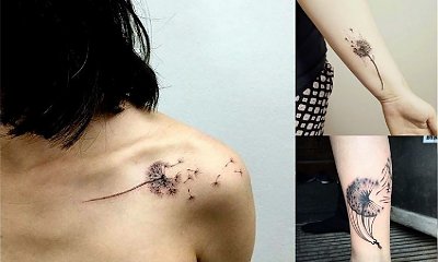Tatuaż z dmuchawcem - galeria najpiękniejszych tatuaży dla dziewczyn