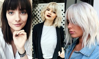 20 najpiękniejszych fryzur z grzywką dla włosów półdługich! [GALERIA]