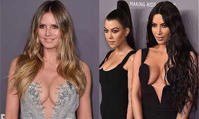 Gala mody prawie na GOLASA? Kim Kardashian z niewiarygodnym dekoltem i bez butów, a towarzyszyły jej nie mniej rozebrane koleżanki...