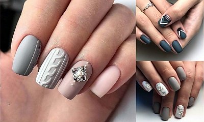 Szary manicure - 17 najlepszych propozycji z sieci