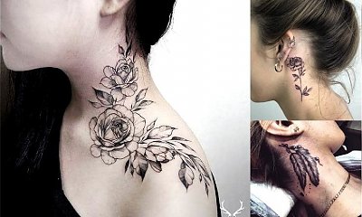 Tatuaż w okolicy szyi - galeria najpiękniejszych wzorów z sieci
