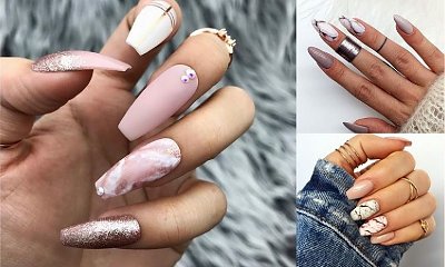 Marmurkowy manicure - galeria szalenie kobiecych zdobień paznokci