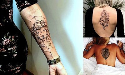 Tatuaże z motywem lwa - galeria dziewczęcych wzorów