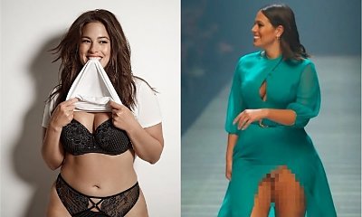 Modelka plus size pokazała MAJTKI na wybiegu. Smacznie i seksownie, czy wręcz przeciwnie?