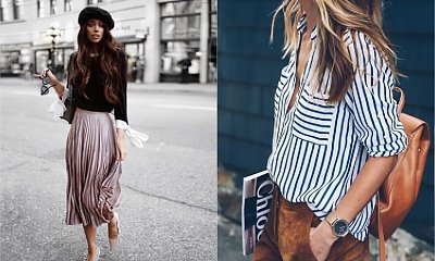 Moda wiosna lato 2019. Ubrania w paski i plisowane spódnice to hit sezonu!