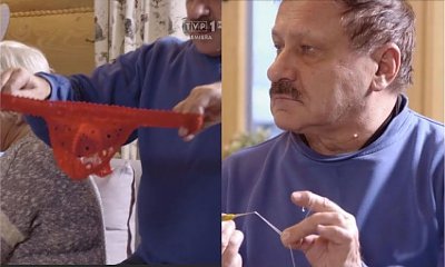 Sanatorium miłości: Ryszard PRZYMIERZYŁ CZERWONE STRINGI z koronki! Fani: Czy był po dwóch litrach?