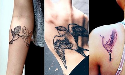 Bird tattoos - 16 ślicznych i unikatowych wzorów dla kobiet