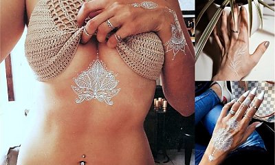 Najpiekniejsze kobiece białe tatuaże - galeria subtelnych i unikatowych wzorów