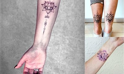 Kwiat lotosu - 18 kobiecych i subtelnych tatuaży