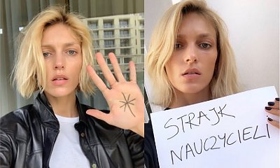 Anja Rubik wspiera strajk nauczycieli. Za to zdjęcie spadła na nią fala hejtu!
