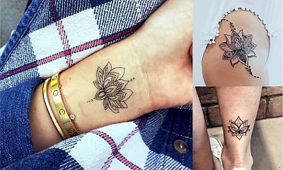 Kwiat lotosu - 21 niezwykle kobiecych tatuaży, które Cię urzekną