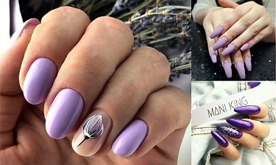 Fioletowy manicure ponownie na topie - 21 fantastycznych pomysłów