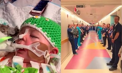 Dla tego dziecka pracownicy szpitala ustawili się w honorowy szpaler. Umierająca dziewczynka uratowała dwoje dzieci i dorosłą kobietę
