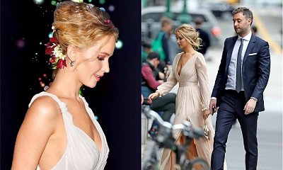 Radosna Jennifer Lawrence szykuje się do ślubu, lecz fani robią wszystko, by ją powstrzymać! "Będzie ją zdradzał. Tylko na niego popatrzcie!", piszą...