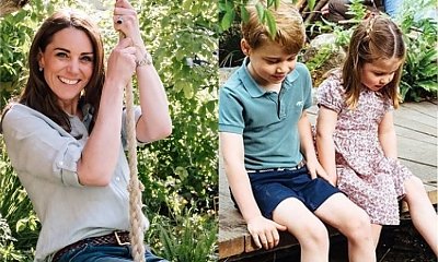 Księżna Kate na huśtawce, a jej dzieci ganiają boso po strumieniu! Takich zdjęć rodziny królewskiej jeszcze nie było!