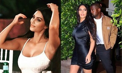 Kim Kardashian na randce z mężem chwali się wcięciem w talii. Ale mu zwróciliśmy uwagę na buty. Uwaga, boli od samego patrzenia!