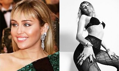 W przeddzień przyjazdu do Polski Miley Cyrus szokuje w rajstopach z siatki i bieliźnie. Internet: "TANIA reklama"
