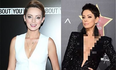 Dorota Gardias nie ma dużych piersi, ale w tej sukience wyglądały na ogromne! Wszystko dzięki jednej rzeczy