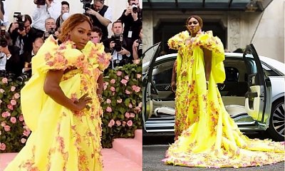 Serena Williams na Gali MET chciała zabłysnąć modowym smakiem, ale... "Kto jej na to pozwolił?? Co za WSTYD!"