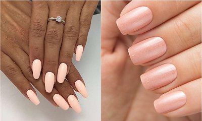 Modne paznokcie 2019: Brzoskwiniowy manicure - nowa odsłona paznokci w odcieniach nude