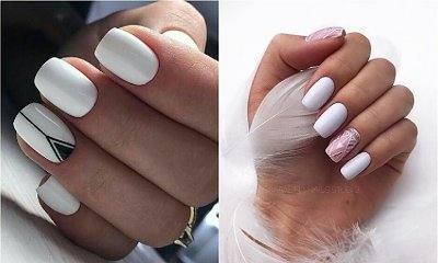 Biały manicure - modne zdobienia paznokci na wiosnę i lato 2019