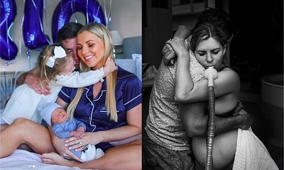 Modelka opublikowała odważne zdjęcia z porodu i wywołała burzę! "Naprawdę musiałaś to robić w pełnym makijażu??!"