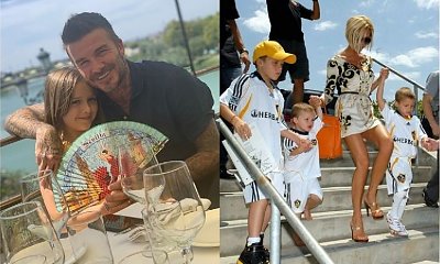David Beckham świętował z dziećmi Dzień Ojca. Fani: "Z ojcem przynajmniej wyglądają na szczęśliwe, uśmiechnięte i naturalne; z Victorią - nie"