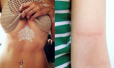 25 niesamowitych pomysłów na biały tatuaż - galeria ultrakobiecych wzorów