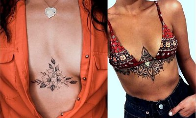 Tatuaże na dekolcie i ramieniu - galeria najpiękniejszych wzorów