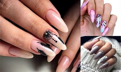 Manicure z piórkiem - 20 oryginalnych i kobiecych zdobień