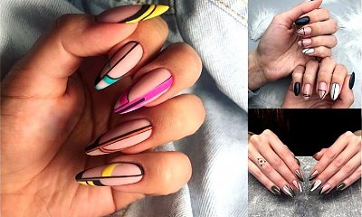 Geometryczny manicure - galeria stylowych i ciekawych propozycji