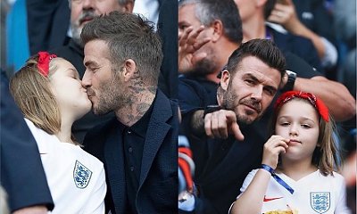 David Beckham całuje córkę w usta! Te zdjęcia to "przekroczenie granic"?