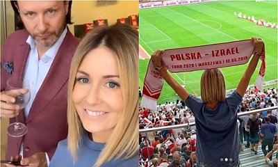 Gosia Rozenek gotowała się w kozakach na meczu Polska - Izrael. Chciała zabłysnąć jak Miss Euro. Udało się?