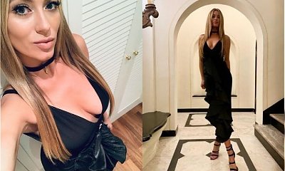 Marcelina Zawadzka chwali się dekoltem. Z tej sukienki wyszło prawie wszystko! To nie jedyne takie odważne jej zdjęcie