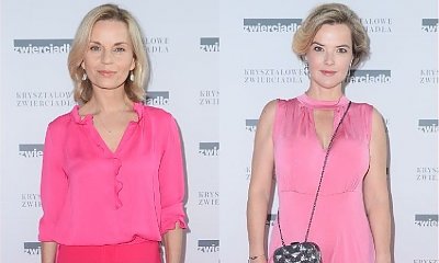 Małgorzata Foremniak i Monika Zamachowska w różu! Jedna z nich źle dobrała odcień do karnacji