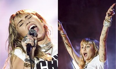 Miley Cyrus na koncercie w Polsce! A gdy podniosła rękę... UPS, pokazała za dużo!