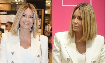 Małgorzata Rozenek-Majdan w pięknej marynarce od Balmain za 7000 zł! Wyglądała jak blond wersja Kim Kardashian. Ale my patrzymy na buty