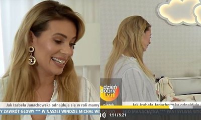 Izabela Janachowska pokazała synka w "DD TVN" i opowiedziała o porodzie! "Nie zorientowałam się, że rodzę"