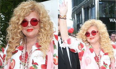 Magda Gessler na premierze własnych lodów! Ale my patrzymy na jej sukienkę. OMG, co ona ma na sobie?!