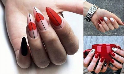 Czerwony manicure - 20 najpiękniejszych pomysłów z sieci