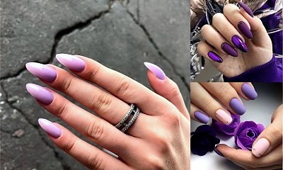 Fioletowy manicure - 18 fantastycznych stylizacji