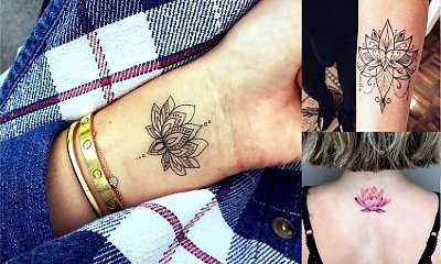 Kwiat lotosu - 20 niezwykle kobiecych tatuaży, które Cię urzekną