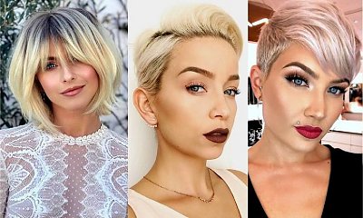 Fryzury krótkie dla blondynek - przegląd ultranowoczesnych cięć 2019/2020