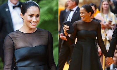 Meghan Markle na premierze "Króla Lwa" w ZA MAŁEJ sukience za 16 tys. PLN, która "niemiłosiernie ją opina i spłaszcza biust!"