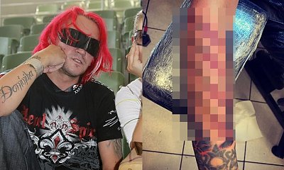 Michał Wiśniewski przerobił tatuaż z imieniem żony. Fani drwią:" Daty rozwodów"?