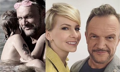 Cezary Pazura PIERWSZY RAZ pokazał twarz 7-letniego syna! Do kogo bardziej podobny?