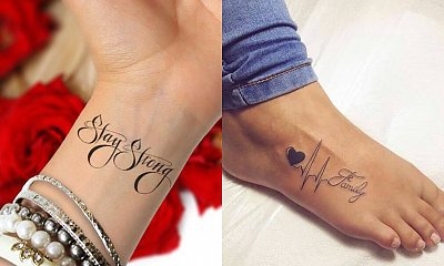Wasze ulubione tatuaże: napisy na rękę, nadgarstek, kostkę, na ciało