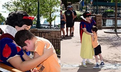 W Disneylandzie Królewna Śnieżka utuliła autystycznego chłopca! WZRUSZAJĄCE zdjęcia: "Prawdziwy anioł"