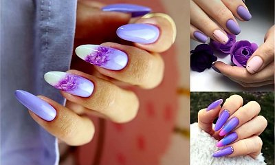 Fioletowy manicure - 20 unikatowych i mega stylowych zdobień